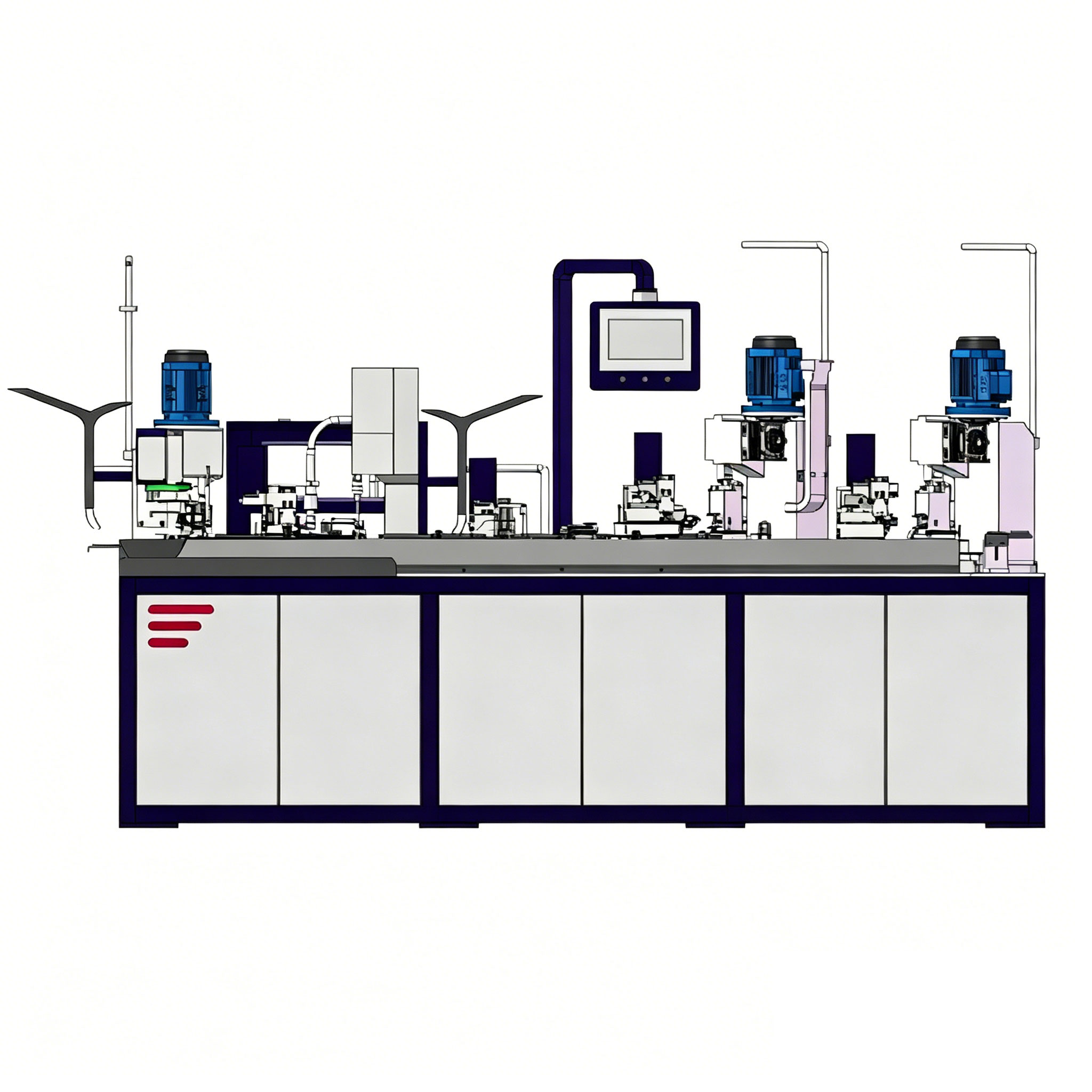 Automatic Multi-Wire Crimping & Heat Shrink Tube Oven Machine